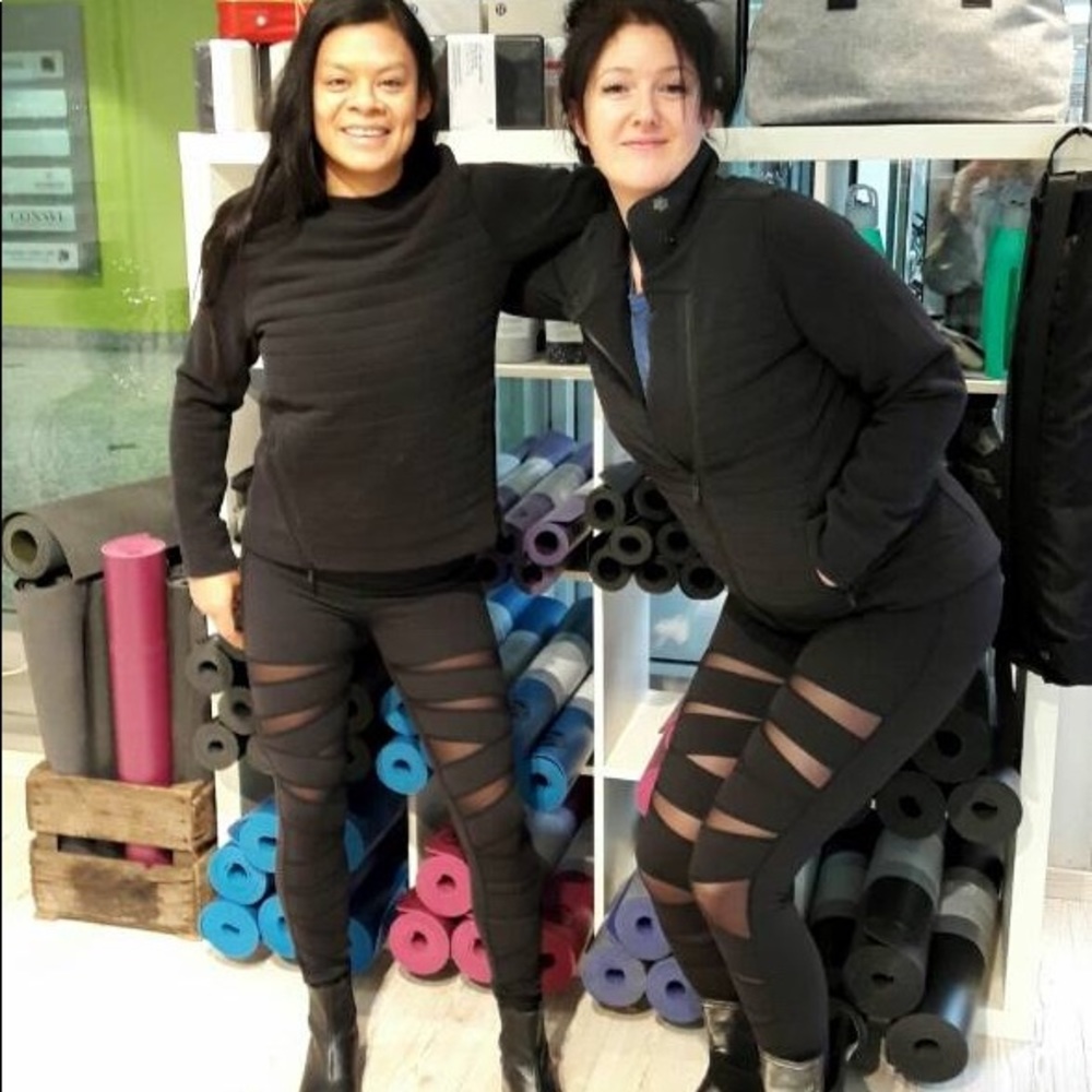 Lululemon High Tech Mesh Wunder Under pants black